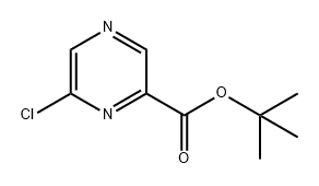 2-Pyrazinecarboxylic acid, 6-chloro-, 1,1-dimethylethyl ester Structure