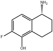 (R)-5-Amino-2-fluoro-5,6,7,8-tetrahydronaphthalen-1-ol Structure