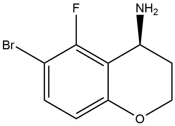 (S)-6-bromo-5-fluorochroman-4-amine Structure