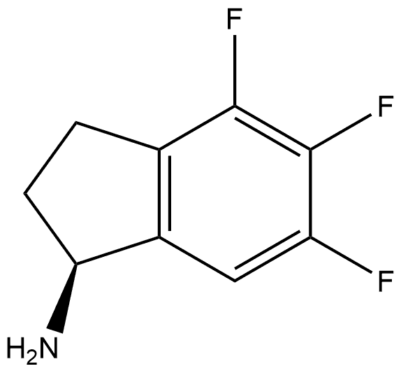 (S)-4,5,6-trifluoro-2,3-dihydro-1H-inden-1-amine 구조식 이미지