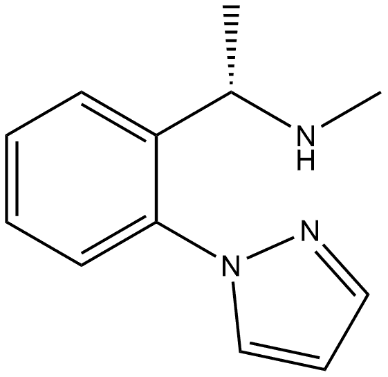 (S)-1-(2-(1H-pyrazol-1-yl)phenyl)-N-methylethan-1-amine Structure