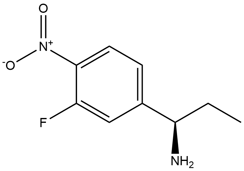 (R)-1-(3-fluoro-4-nitrophenyl)propan-1-amine Structure