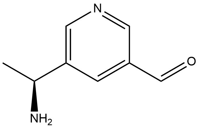 5-[(1S)-1-Aminoethyl]-3-pyridinecarboxaldehyde 구조식 이미지