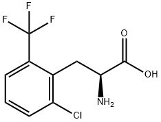 Phenylalanine, 6-chloro-2-(trifluoromethyl)- Structure