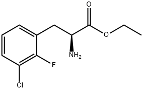 Phenylalanine, 3-chloro-2-fluoro-, ethyl ester Structure