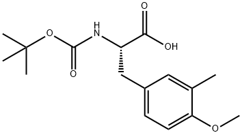 2-{[(tert-butoxy)carbonyl]amino}-3-(4-methoxy-3-methylphenyl)propanoic acid Structure