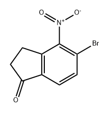 1H-Inden-1-one, 5-bromo-2,3-dihydro-4-nitro- Structure