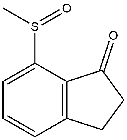 7-(methylsulfinyl)-2,3-dihydro-1H-inden-1-one 구조식 이미지
