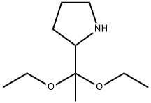 Pyrrolidine, 2-(1,1-diethoxyethyl)- Structure