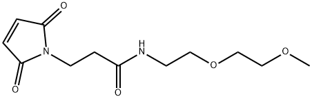 1H-Pyrrole-1-propanamide, 2,5-dihydro-N-[2-(2-methoxyethoxy)ethyl]-2,5-dioxo- Structure