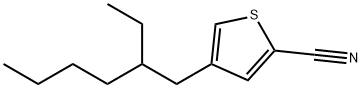 2-Thiophenecarbonitrile, 4-(2-ethylhexyl)- Structure