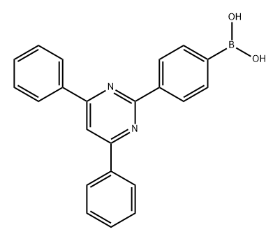 Boronic acid, B-[4-(4,6-diphenyl-2-pyrimidinyl)phenyl]- Structure