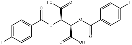 Butanedioic acid, 2,3-bis[(4-fluorobenzoyl)oxy]-, (2R,3R)- Structure