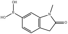 Boronic acid, B-(2,3-dihydro-1-methyl-2-oxo-1H-indol-6-yl)- 구조식 이미지