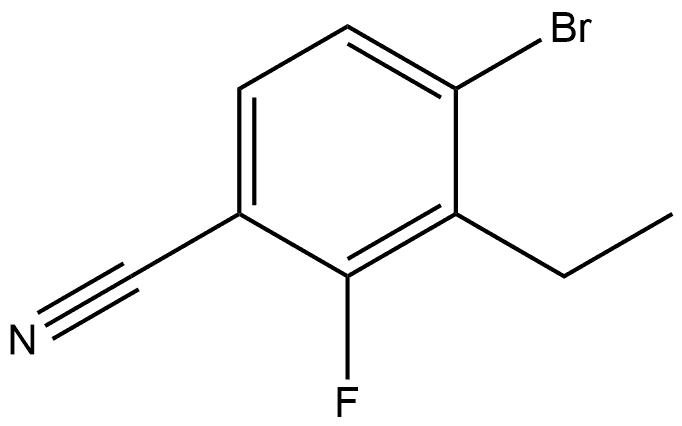 4-Bromo-3-ethyl-2-fluorobenzonitrile 구조식 이미지