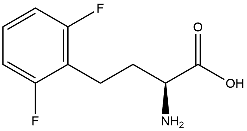 (S)-a-Amino-2,6-difluorobenzenebutanoic acid 구조식 이미지