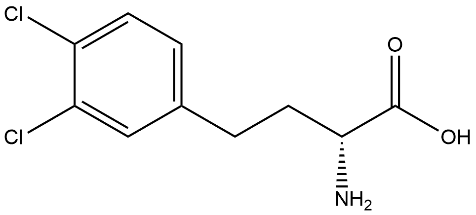 (R)-a-Amino-3,4-dichlorobenzenebutanoic acid 구조식 이미지
