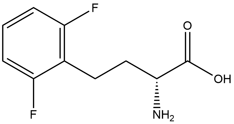 (R)-a-Amino-2,6-difluorobenzenebutanoic acid Structure