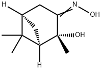 Bicyclo[3.1.1]heptan-3-one, 2-hydroxy-2,6,6-trimethyl-, oxime, (1R,2R,5R)- 구조식 이미지