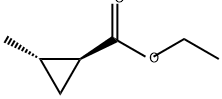 Cyclopropanecarboxylic acid, 2-methyl-, ethyl ester, (1S,2S)- Structure