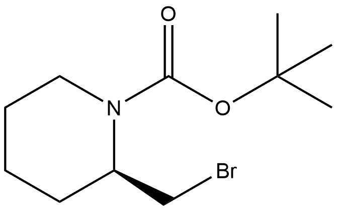 tert-butyl (S)-2-(bromomethyl)piperidine-1-carboxylate Structure