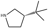 Pyrrolidine, 3-(1,1-dimethylethyl)-, (3S)- Structure