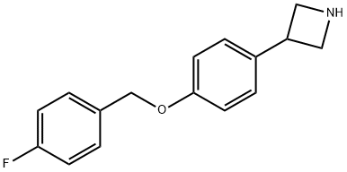 3-(4-((4-fluorobenzyl)oxy)phenyl)azetidine Structure