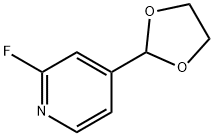 4-(1,3-DIOXOLAN-2-YL)-2-FLUOROPYRIDINE Structure