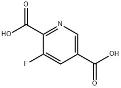 2,5-Pyridinedicarboxylic acid, 3-fluoro- Structure