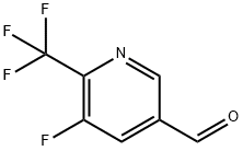 3-Pyridinecarboxaldehyde, 5-fluoro-6-(trifluoromethyl)- Structure