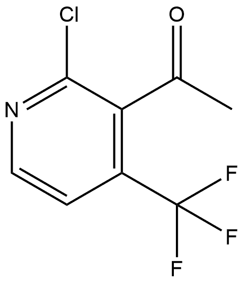 1-[2-Chloro-4-(trifluoromethyl)-3-pyridinyl]ethanone Structure