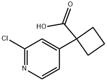 1-(2-chloropyridin-4-yl)cyclobutane-1-carboxylic
acid Structure