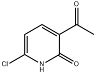 2(1H)-Pyridinone, 3-acetyl-6-chloro- Structure