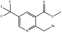 methyl 2-(bromomethyl)-5-(trifluoromethyl)nicotinate Structure
