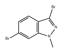 1H-Indazole, 3,6-dibromo-1-methyl- 구조식 이미지