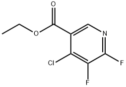 ETHYL 4-CHLORO-5.6-DIFLUOROPYRIDINE-3-CARBOXYLATE Structure