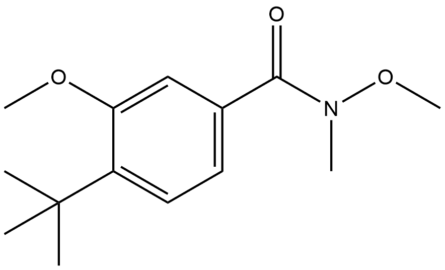 4-(1,1-Dimethylethyl)-N,3-dimethoxy-N-methylbenzamide Structure