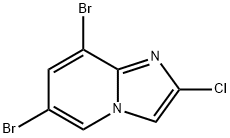 6,8-Dibromo-2-chloroimidazo[1,2-a]pyridine 구조식 이미지