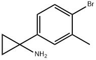 1-(4-bromo-3-methylphenyl)cyclopropan-1-amine Structure