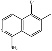 1-Isoquinolinamine, 5-bromo-6-methyl- Structure