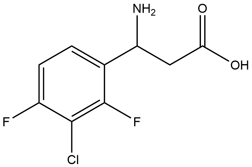 3-amino-3-(3-chloro-2,4-difluorophenyl)propanoic acid Structure