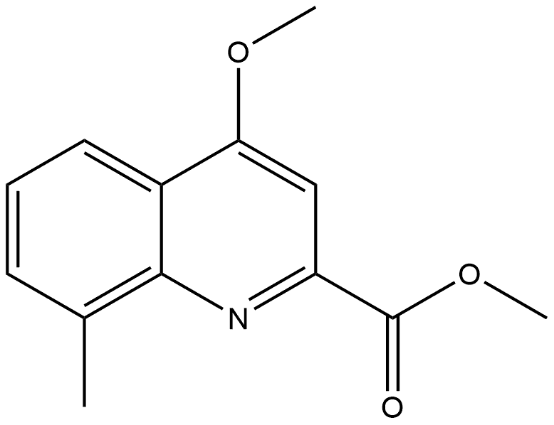 Methyl 4-methoxy-8-methyl-2-quinolinecarboxylate Structure