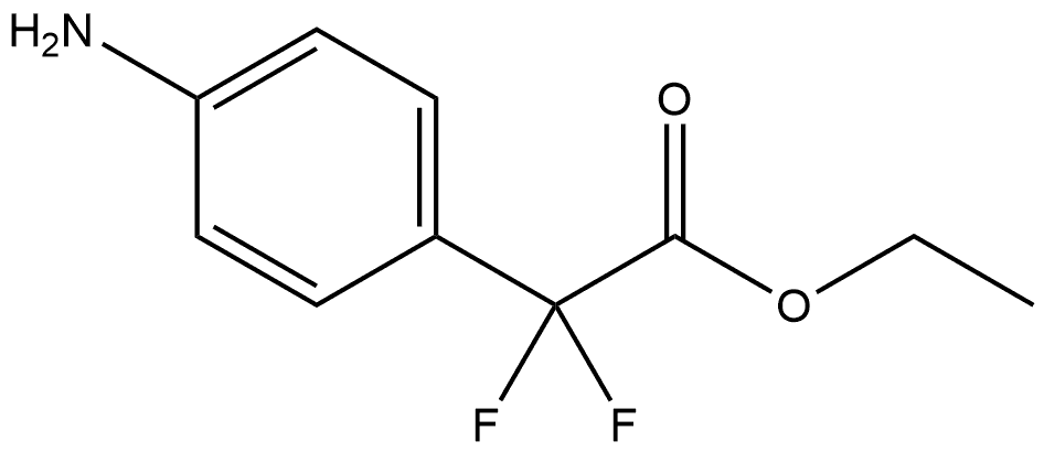 Ethyl 4-amino-α,α-difluorobenzeneacetate 구조식 이미지