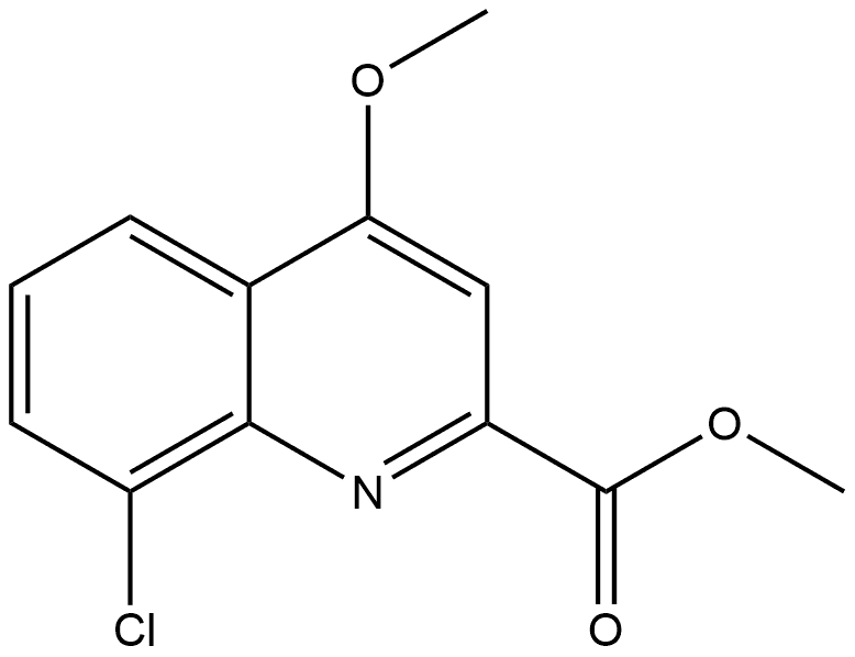 Methyl 8-chloro-4-methoxy-2-quinolinecarboxylate Structure