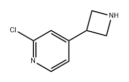 Pyridine, 4-(3-azetidinyl)-2-chloro- Structure