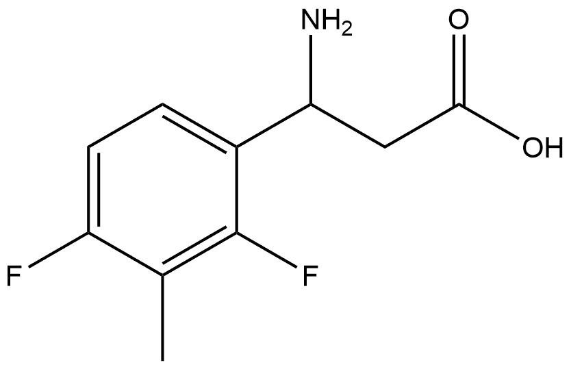 3-amino-3-(2,4-difluoro-3-methylphenyl)propanoic acid Structure