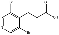 3-(3,5-dibromopyridin-4-yl)propanoic acid Structure