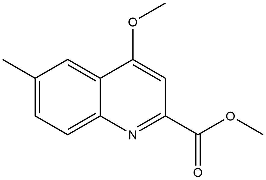 Methyl 4-methoxy-6-methyl-2-quinolinecarboxylate Structure