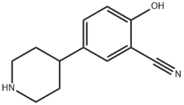 2-hydroxy-5-(piperidin-4-yl)benzonitrile Structure