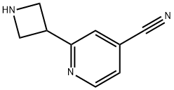 2-(3-Azetidinyl)-4-pyridinecarbonitrile Structure